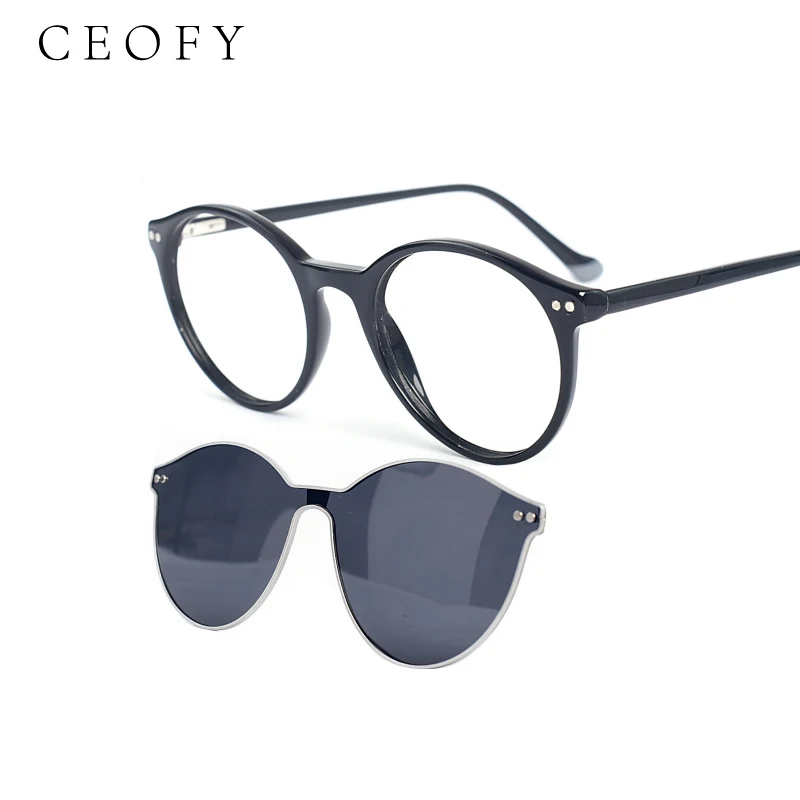 Ceofy Women Men Round Fashion Vintage 2 In 1 Polarized Sunglasses Glasses Frame Brand Designer Magnetic UV400
Ceofy Women Men Round Fashion Vintage 2 In 1 Polarized Sunglasses Glasses Frame Brand Designer Magnetic UV400