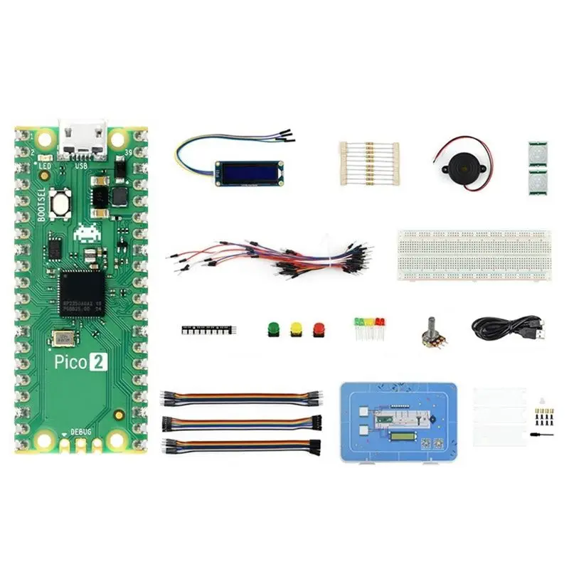 FEDI-For Raspberry Pi Pico 2 Basic Kit Development Board RP2350 Microcontroller Cortex-M33 Hazard3 RISC-V Motherboard
FEDI-For Raspberry Pi Pico 2 Basic Kit Development Board RP2350 Microcontroller Cortex-M33 Hazard3 RISC-V Motherboard