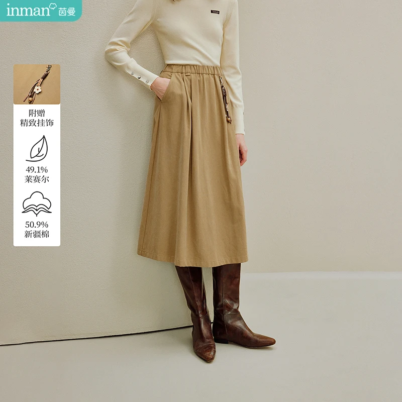 INMAN Lyocell French A-Line Loose Fit Midi Skirt 2025 Autumn Women's New | Trendy Casual Elegant Chic Skirt for Ladies Fashion
INMAN Lyocell French A-Line Loose Fit Midi Skirt 2025 Autumn Women's New | Trendy Casual Elegant Chic Skirt for Ladies Fashion
