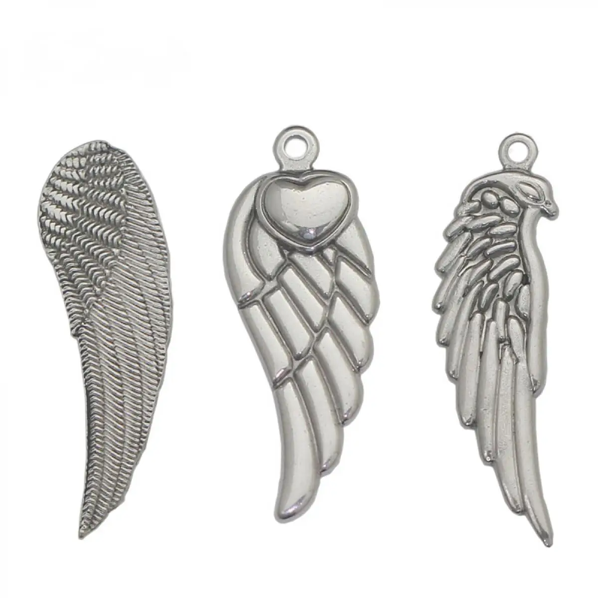 Beadsnice Stainless Steel Feather Charm Angle Wing Pendant For Necklace Making 39683
Beadsnice Stainless Steel Feather Charm Angle Wing Pendant For Necklace Making 39683