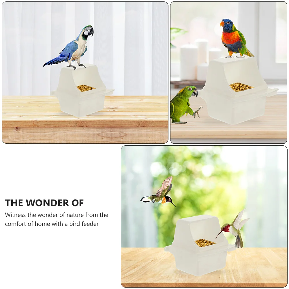 6Pcs Pet Bird Feeder Strong Plastic Bird Feeding Station for Cage Outdoor Use Easy Clean Food Dispenser for Small Birds
6Pcs Pet Bird Feeder Strong Plastic Bird Feeding Station for Cage Outdoor Use Easy Clean Food Dispenser for Small Birds