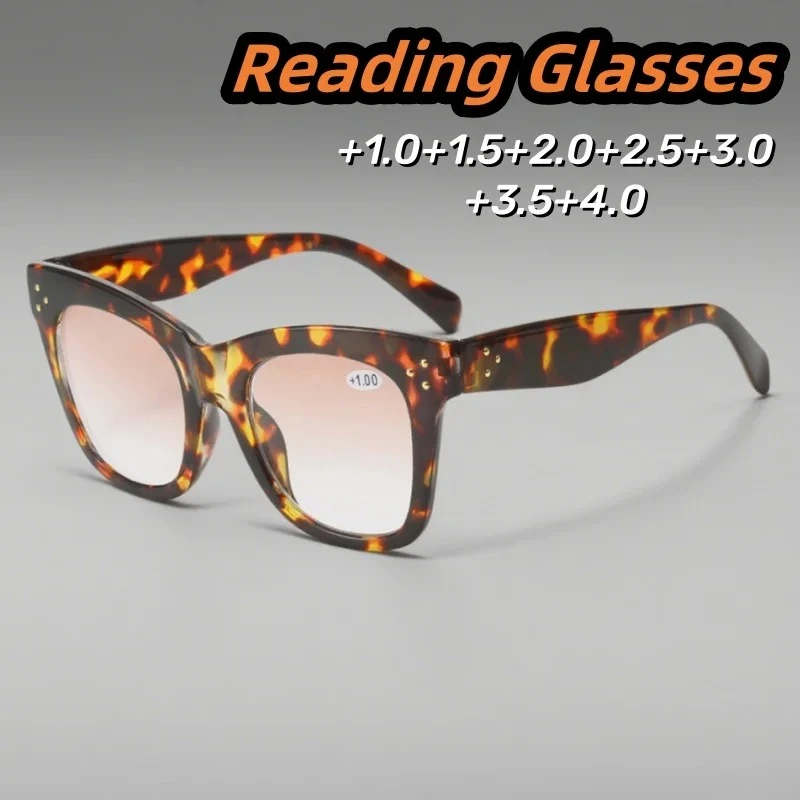 New Versatile Fashionable Large Frame Reading Glasses HD Gradient Color Lens Eyeglasses Street Photography +1.0 To +4.0
New Versatile Fashionable Large Frame Reading Glasses HD Gradient Color Lens Eyeglasses Street Photography +1.0 To +4.0