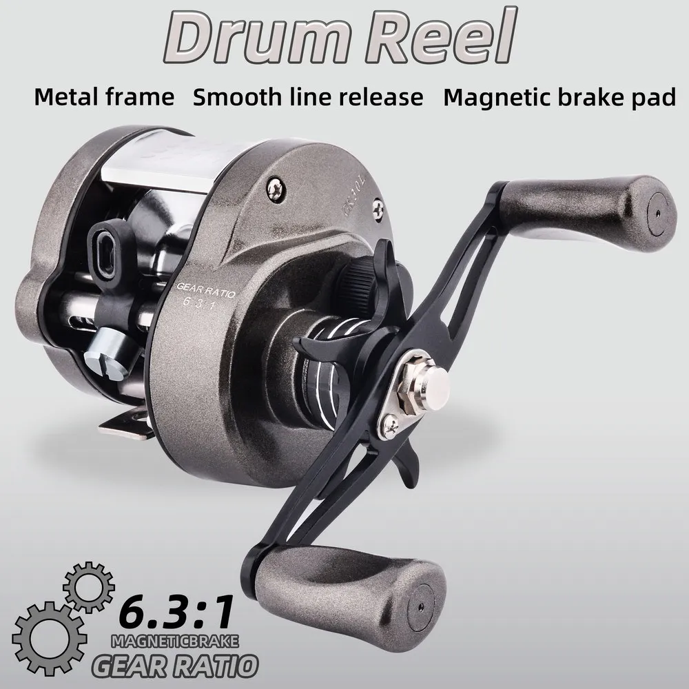 New Hot All Metal Drum Reels Large Capacity Spool Long Cast Snakehead Fishing All Waters Ultra Smooth Durable Bass Perch Tackle
New Hot All Metal Drum Reels Large Capacity Spool Long Cast Snakehead Fishing All Waters Ultra Smooth Durable Bass Perch Tackle
