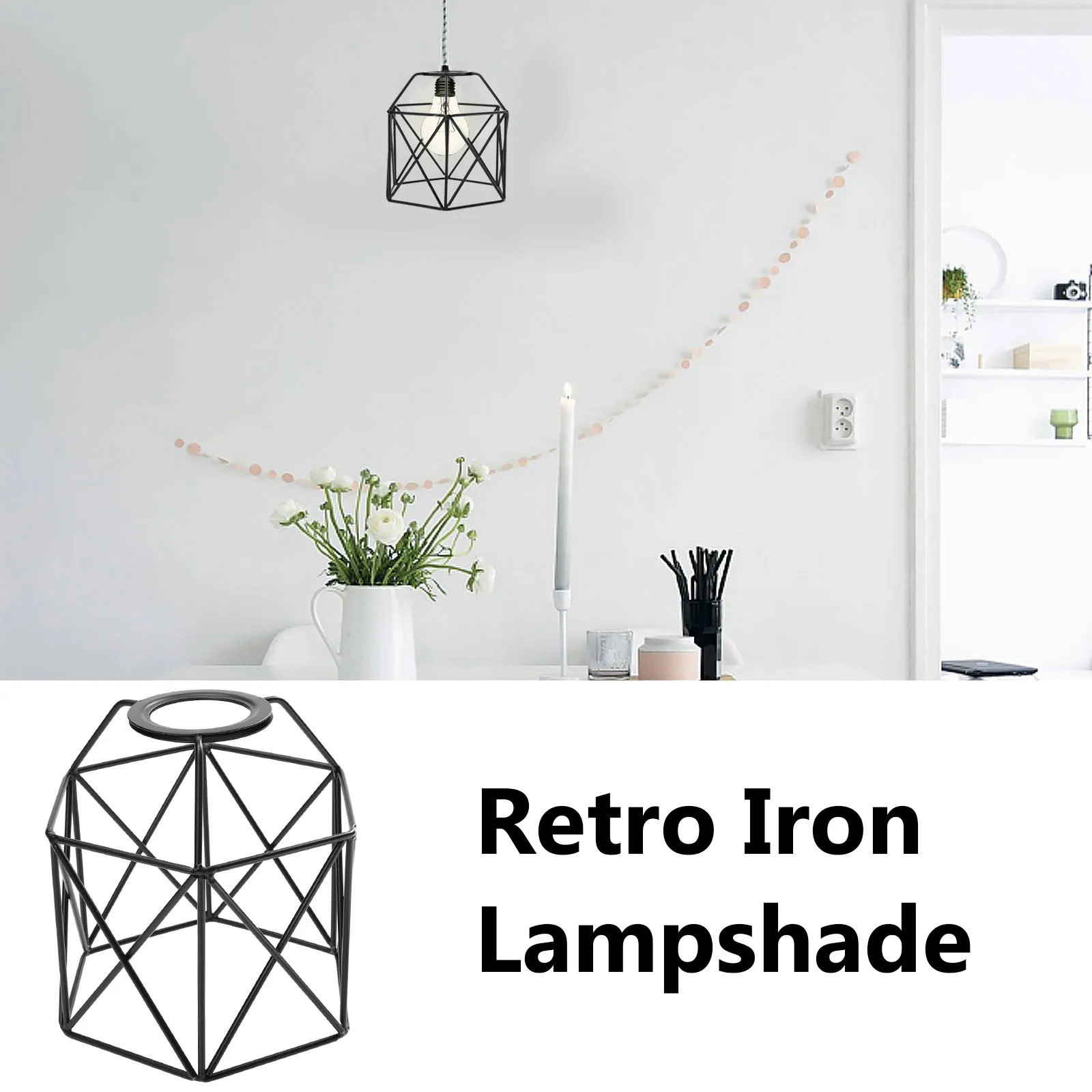Retro Iron Art Lampshade Black Wrought Light Covers Vintage Decorative Wall Floor Ceiling Lamp Accessories
Retro Iron Art Lampshade Black Wrought Light Covers Vintage Decorative Wall Floor Ceiling Lamp Accessories