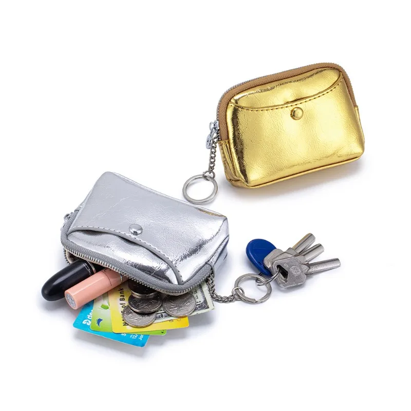 Cracked Design Leather Dual Pocket Coin Purse,Zipper Closure Mini Wallet with Keychain,Organizer for Coins,Keys,Lipstick & Cards
Cracked Design Leather Dual Pocket Coin Purse,Zipper Closure Mini Wallet with Keychain,Organizer for Coins,Keys,Lipstick & Cards