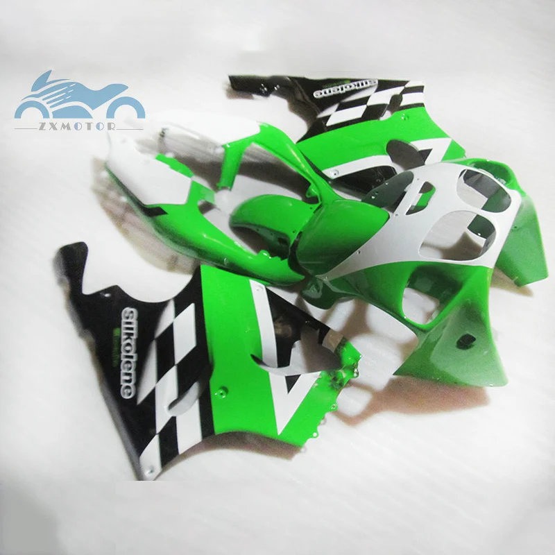 Комплекты обтекателей из АБС-пластика для мотоциклов KAWASAKI Ninja ZX7R 1996 1997- 2003, зеленый, черный
Комплекты обтекателей из АБС-пластика для мотоциклов KAWASAKI Ninja ZX7R 1996 1997- 2003, зеленый, черный