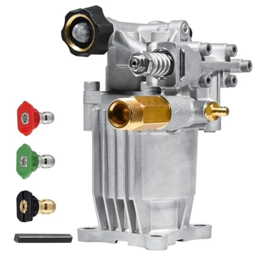 3/4" Shaft Horizontal Pressure Washer Pump 2600- PSI @ 2.5 GPM - Power Washer Pump for Gas Washer - Compatible with Honda Simps
3/4" Shaft Horizontal Pressure Washer Pump 2600- PSI @ 2.5 GPM - Power Washer Pump for Gas Washer - Compatible with Honda Simps