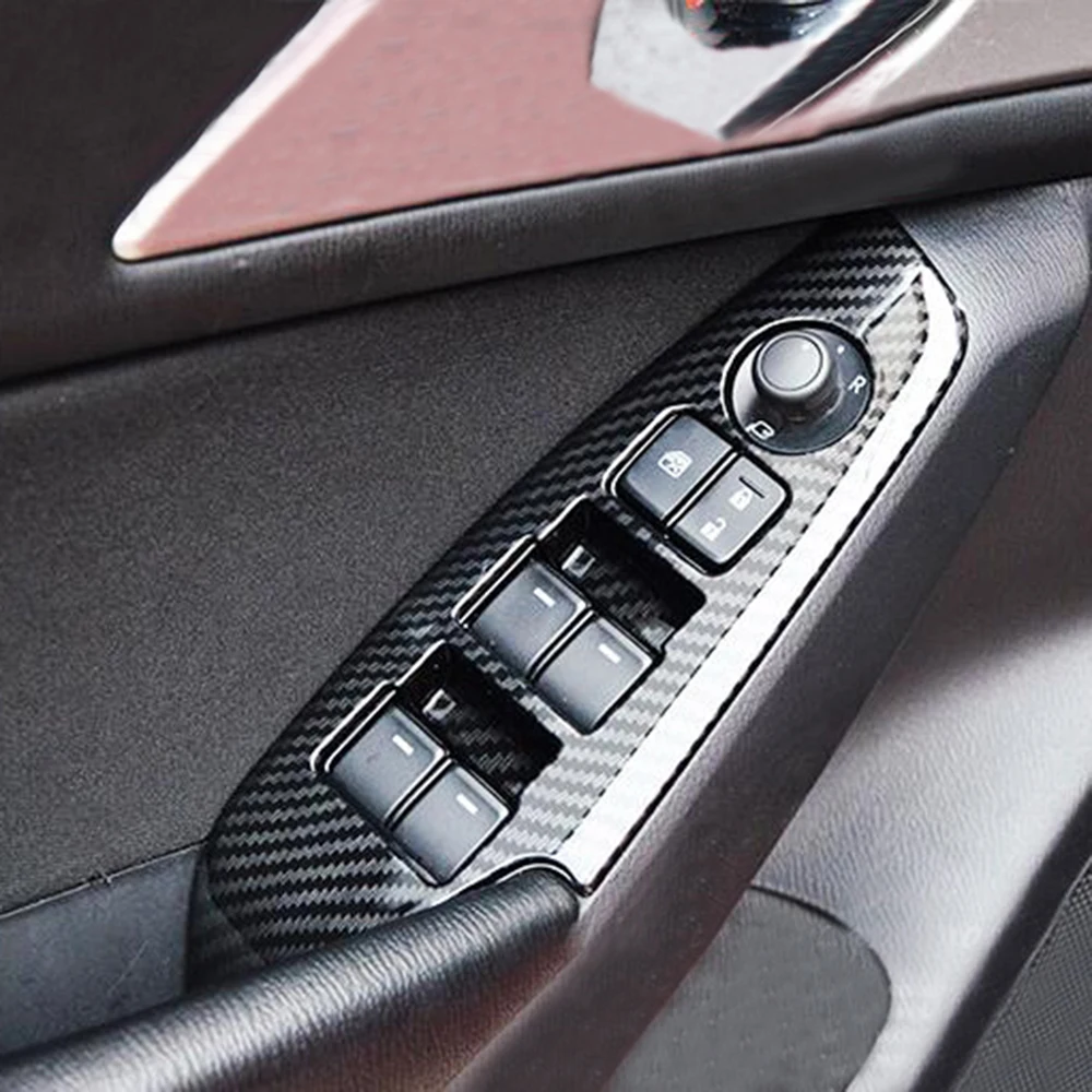 4pcs car Control Switch Panel Trim Carbon Fiber Fitment For MAZDA 3 Axela 2017 Auto Interior protection Accessories Mouldings
4pcs car Control Switch Panel Trim Carbon Fiber Fitment For MAZDA 3 Axela 2017 Auto Interior protection Accessories Mouldings