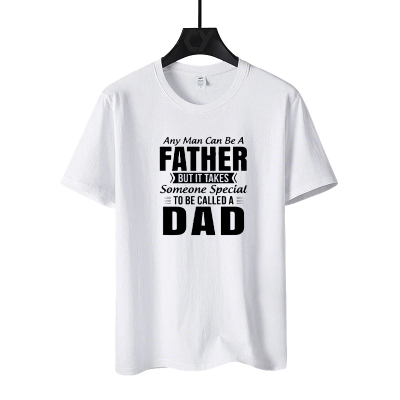Men's T-shirts 100% Cotton White Printed Letter Father And Dad New in Tops Graphic Short Sleeve Tee Streetwear Gifts for Men
Men's T-shirts 100% Cotton White Printed Letter Father And Dad New in Tops Graphic Short Sleeve Tee Streetwear Gifts for Men