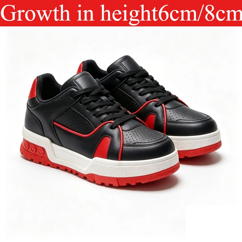 New Height Increasing Shoes for Men 10cm Invisible Elevator Sneakers White Leathe Sport Zapatillas De Hombre Big Size 6CM/8cm
New Height Increasing Shoes for Men 10cm Invisible Elevator Sneakers White Leathe Sport Zapatillas De Hombre Big Size 6CM/8cm