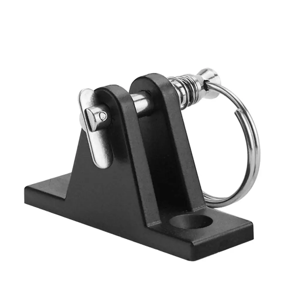 Black Nylon Deck Hinge with Quick Release Pin Ring for Boat Bimini Top Fitting Durable and Strong Materals
Black Nylon Deck Hinge with Quick Release Pin Ring for Boat Bimini Top Fitting Durable and Strong Materals