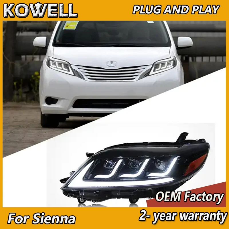Стайлинг автомобиля для Toyota Sienna фары 2011-2019 Sienna головка светильник DRL поворотный сигнал Ближний дальний проектор Объектив
Стайлинг автомобиля для Toyota Sienna фары 2011-2019 Sienna головка светильник DRL поворотный сигнал Ближний дальний проектор Объектив