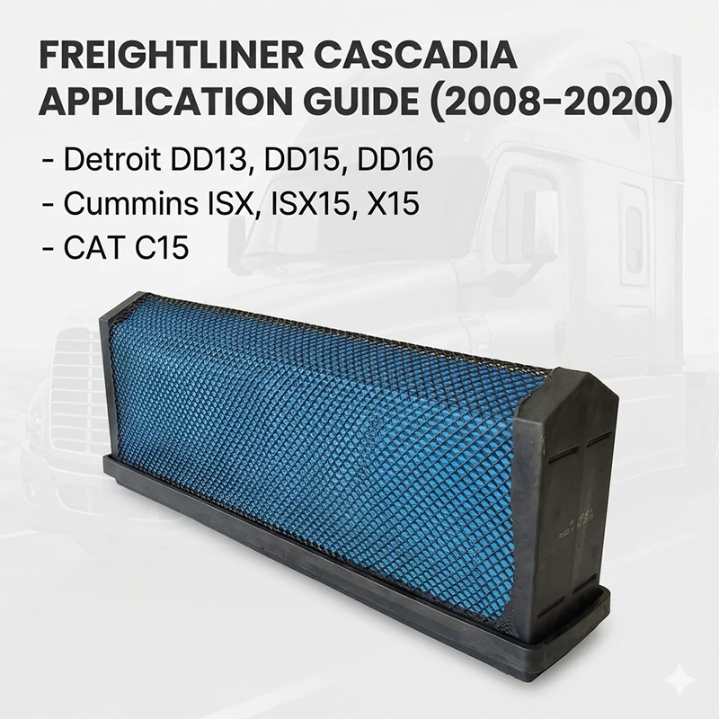 Replacement Air Filter AF27879 P618478 DNP610260 LAF6260 CA5790 49478 Fit for Freightliner Cascadia Coronado 122SD DD13 DD15
Replacement Air Filter AF27879 P618478 DNP610260 LAF6260 CA5790 49478 Fit for Freightliner Cascadia Coronado 122SD DD13 DD15