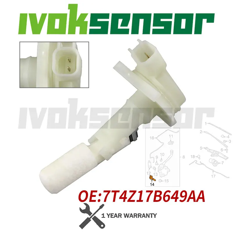 Windshield Wiper Washer Components-Level Sensor For Ford Explorer Flex Police Interceptor Sedan Taurus Edge 07-19 7T4Z17B649AA
Windshield Wiper Washer Components-Level Sensor For Ford Explorer Flex Police Interceptor Sedan Taurus Edge 07-19 7T4Z17B649AA