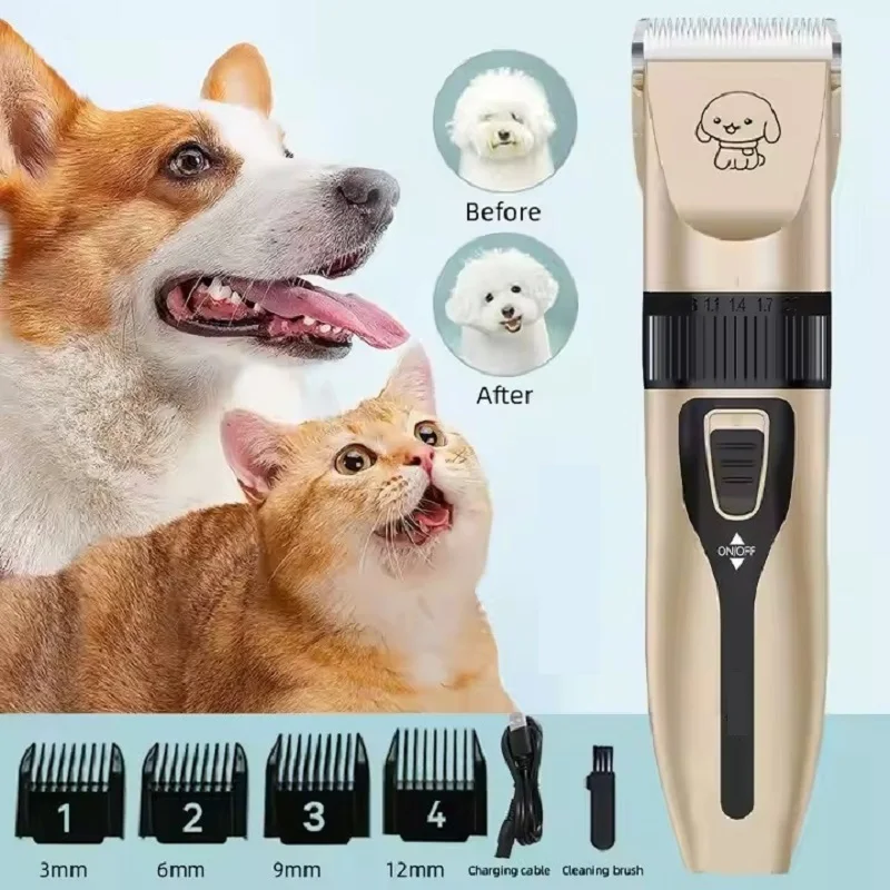 Electric Pet Hair Trimmer, Rechargeable Low-Noise Pet Clippers, Professional Dog Grooming Trimmer, Suitable for Cat/Dog Gr
Electric Pet Hair Trimmer, Rechargeable Low-Noise Pet Clippers, Professional Dog Grooming Trimmer, Suitable for Cat/Dog Gr