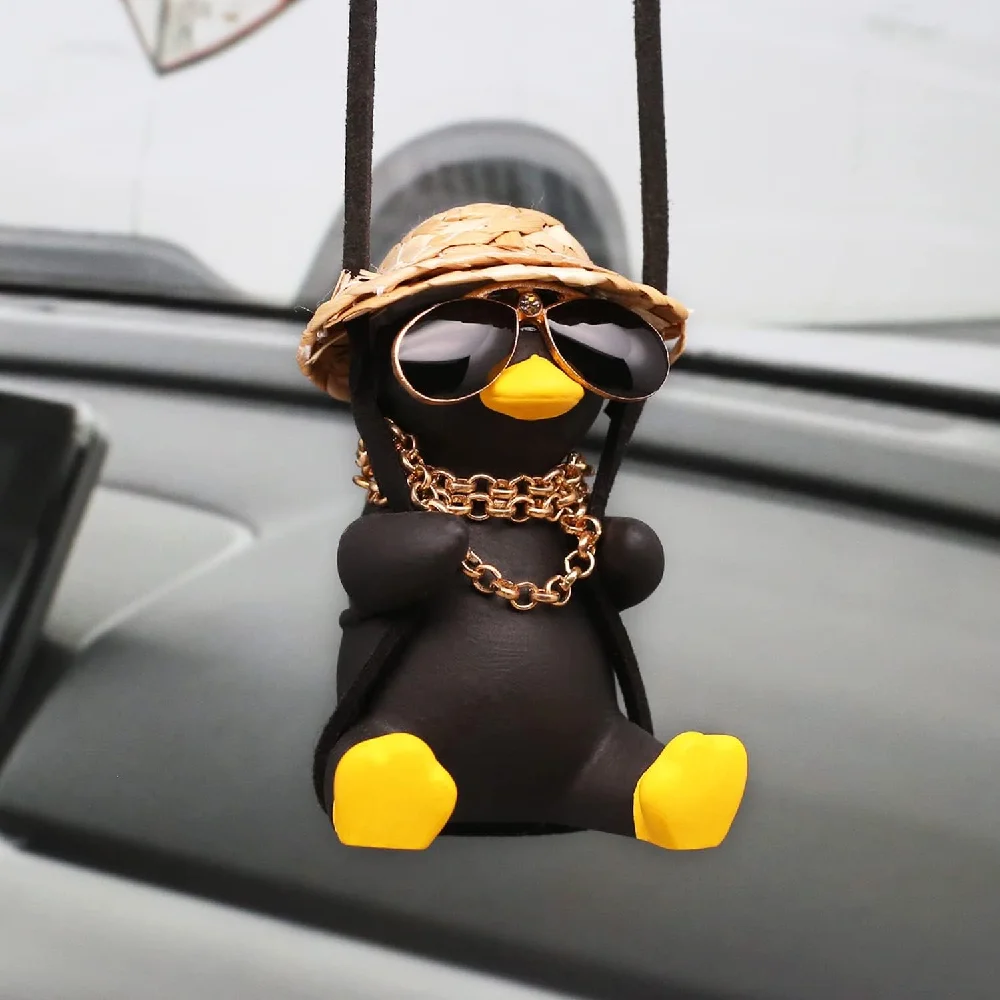 Swinging Duck Car Hanging Ornament Cool Car Hanging Accessories for Rear View Mirror, Cute Car Pendant Swinging Sunglasses Duck
Swinging Duck Car Hanging Ornament Cool Car Hanging Accessories for Rear View Mirror, Cute Car Pendant Swinging Sunglasses Duck