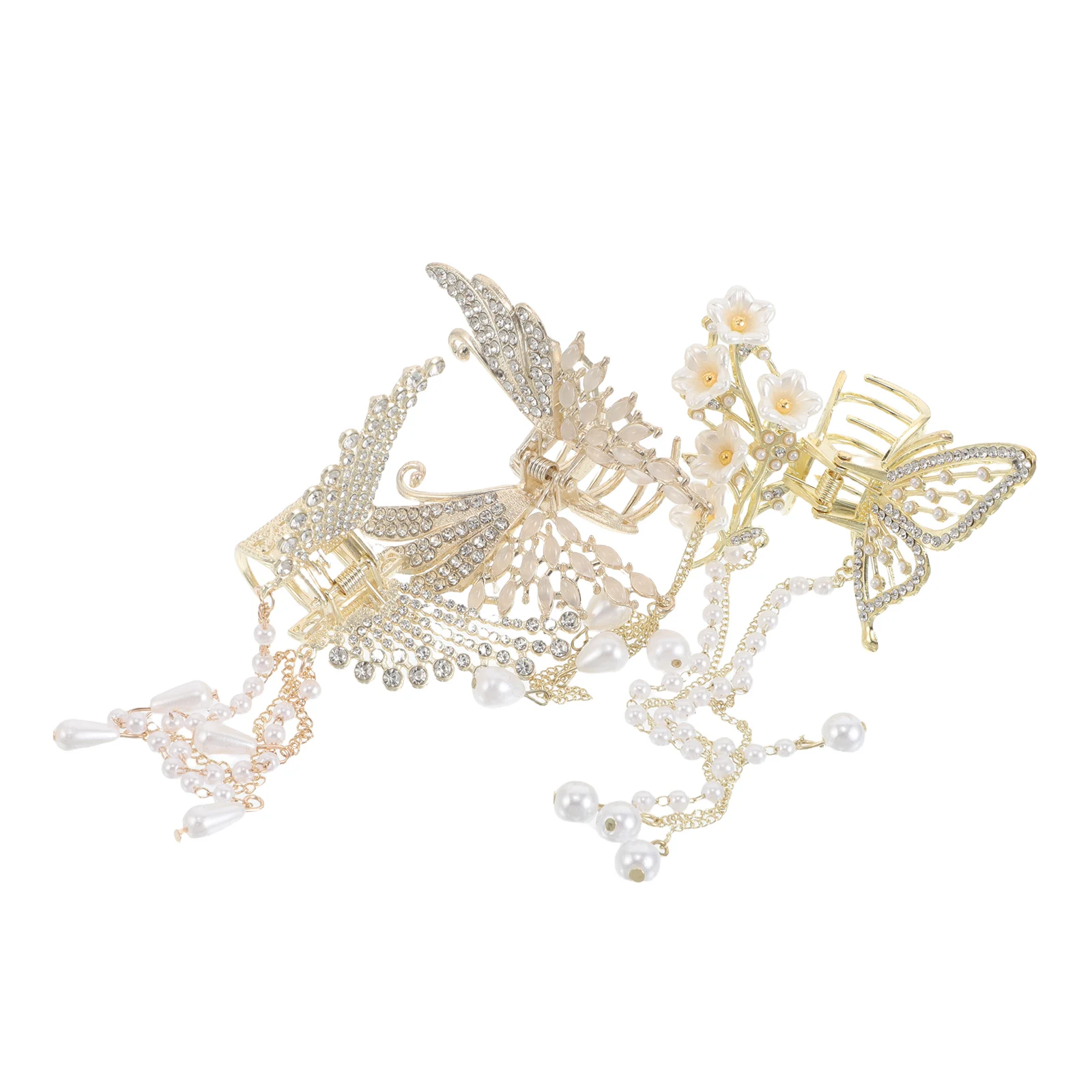 3pcs Tassel Pendant Hair Accessories Lightweight Claw Clips Decorative Flower Hairpins for Bridal Party Hairstyles
3pcs Tassel Pendant Hair Accessories Lightweight Claw Clips Decorative Flower Hairpins for Bridal Party Hairstyles