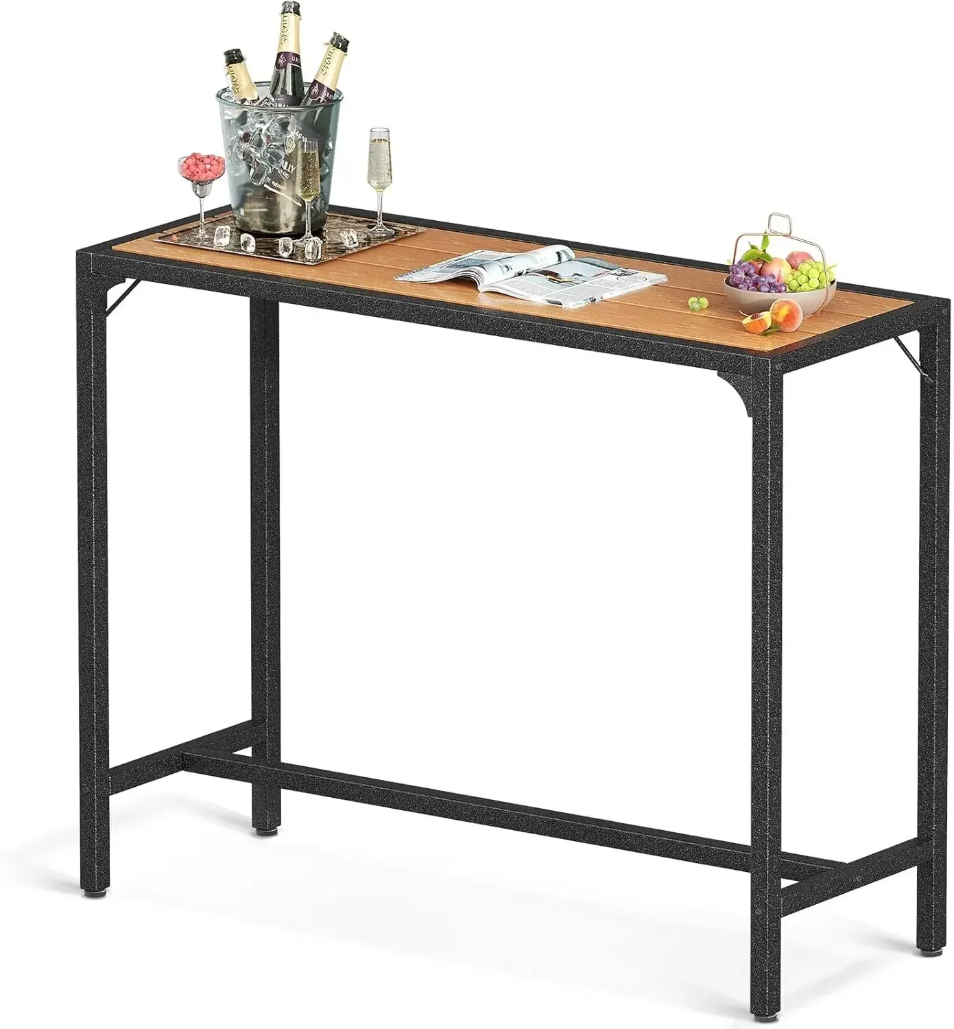 39 Inch Outdoor Bar Table, Hot Tub Table, Patio Counter Bar Height Table with Weather Resistant Waterproof Top for Garden, Yard 
39 Inch Outdoor Bar Table, Hot Tub Table, Patio Counter Bar Height Table with Weather Resistant Waterproof Top for Garden, Yard