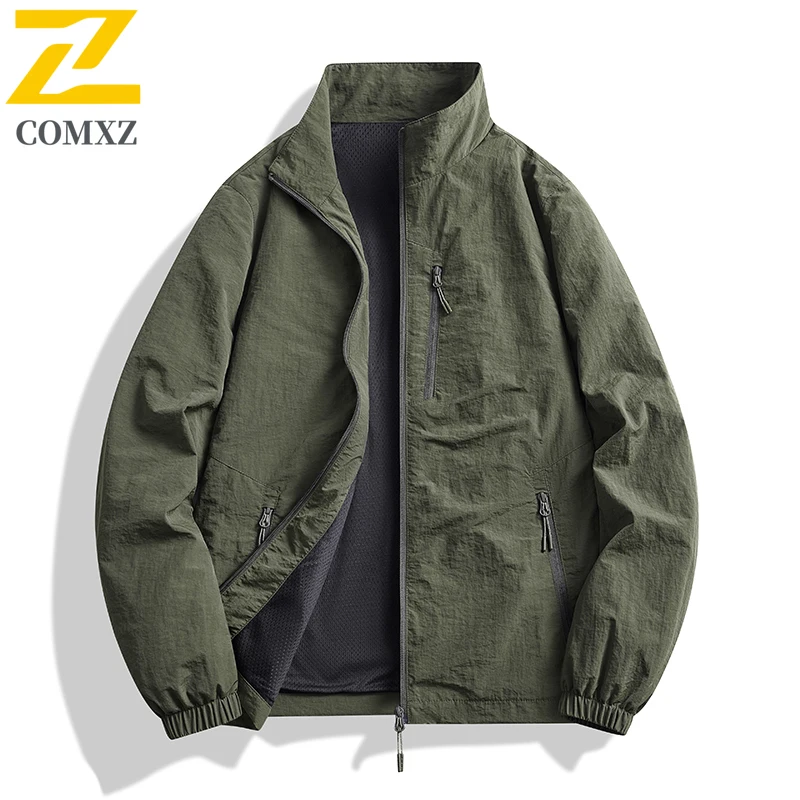 High Quality Stand Up Collar Men Jacket 2025 Simple Skin Friendly Breathable Sports Men Jacket Outdoor Casual Trendy Zipper Coat
High Quality Stand Up Collar Men Jacket 2025 Simple Skin Friendly Breathable Sports Men Jacket Outdoor Casual Trendy Zipper Coat
