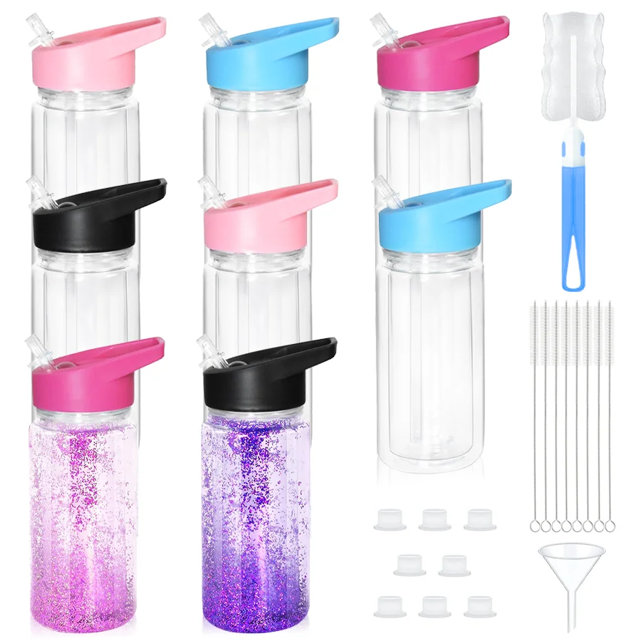 8pcs10oz plastic water bottles, multiple colors with lids, reusable transparent drinking bottles, is a family gatherings, office
8pcs10oz plastic water bottles, multiple colors with lids, reusable transparent drinking bottles, is a family gatherings, office