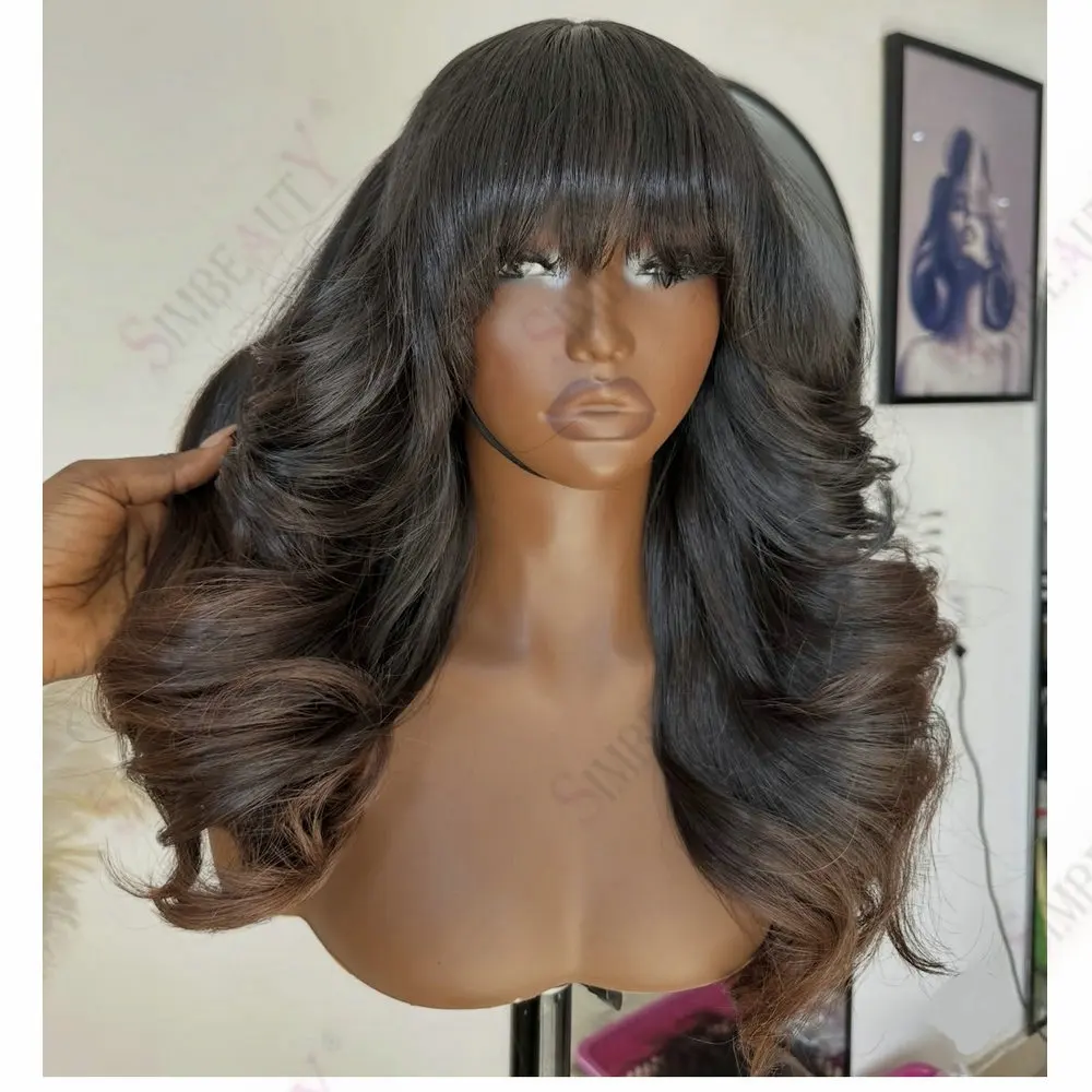 Women's Firnge Full Lace Wig Human Hair Warm Brown Ombre Body Wave Glueless 13X6 Lace Front Wigs for Black Women Remy Hair Wig
Women's Firnge Full Lace Wig Human Hair Warm Brown Ombre Body Wave Glueless 13X6 Lace Front Wigs for Black Women Remy Hair Wig