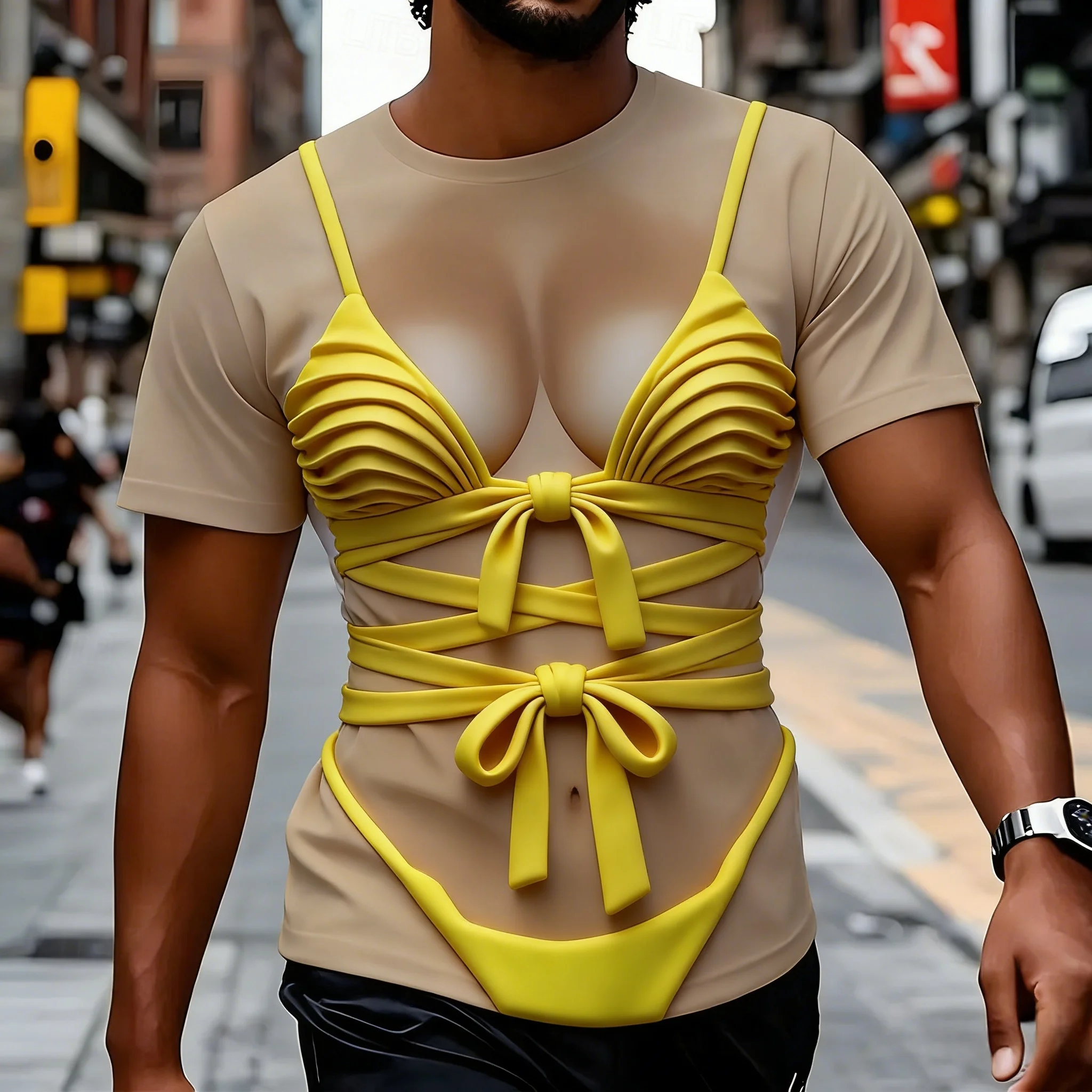 2026 Sexy Exaggerated Bikini Pattern 3D Print T-Shirt Man Casual Fashion Graphic Tees Streetwear Loose Casual Daily Wear Tops
2026 Sexy Exaggerated Bikini Pattern 3D Print T-Shirt Man Casual Fashion Graphic Tees Streetwear Loose Casual Daily Wear Tops