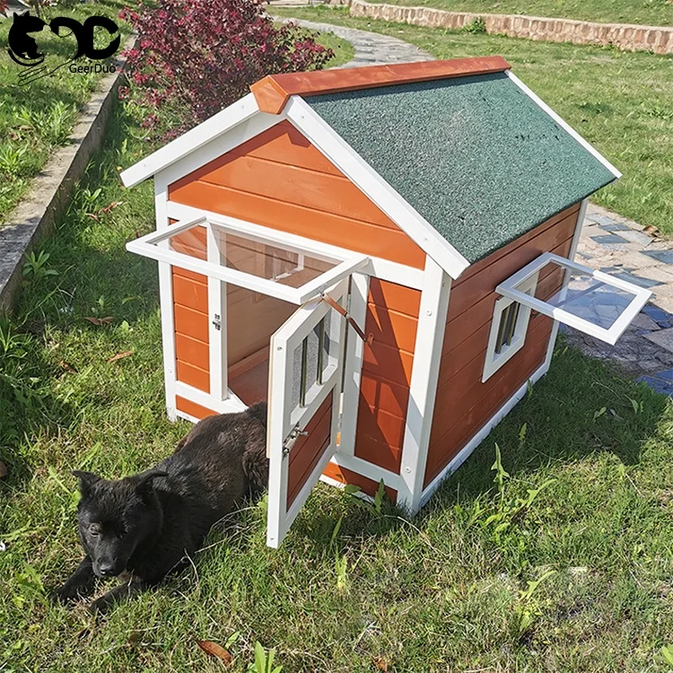 Custom GeerDuo Outdoor Four Seasons Universal Waterproof Solid Wood Pet Villa Wooden Poultry Shelter Dog House Kennel
Custom GeerDuo Outdoor Four Seasons Universal Waterproof Solid Wood Pet Villa Wooden Poultry Shelter Dog House Kennel