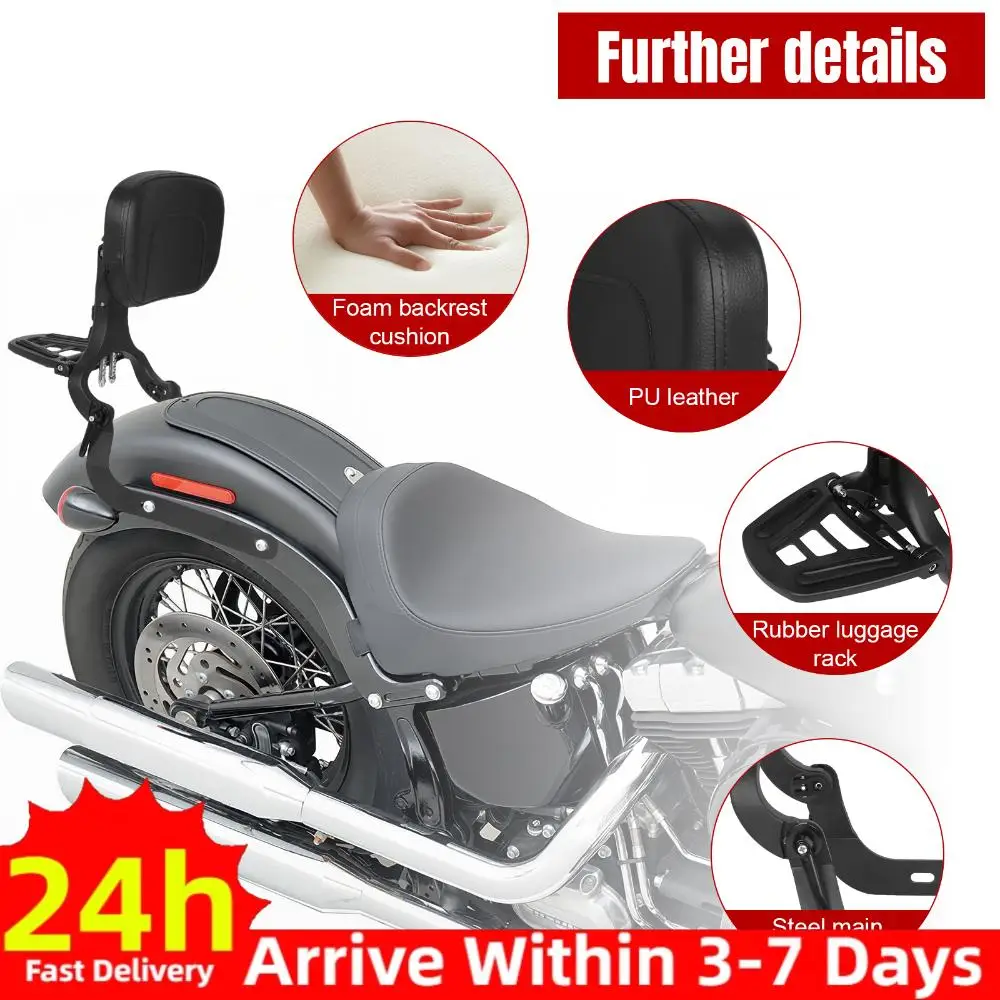 Motorcycle Sissy Bar Backrest Passenger Rear Backrest Pad with Docking Hardware Kit Fit for Harley 14-22 XG750/500 Street750/500
Motorcycle Sissy Bar Backrest Passenger Rear Backrest Pad with Docking Hardware Kit Fit for Harley 14-22 XG750/500 Street750/500