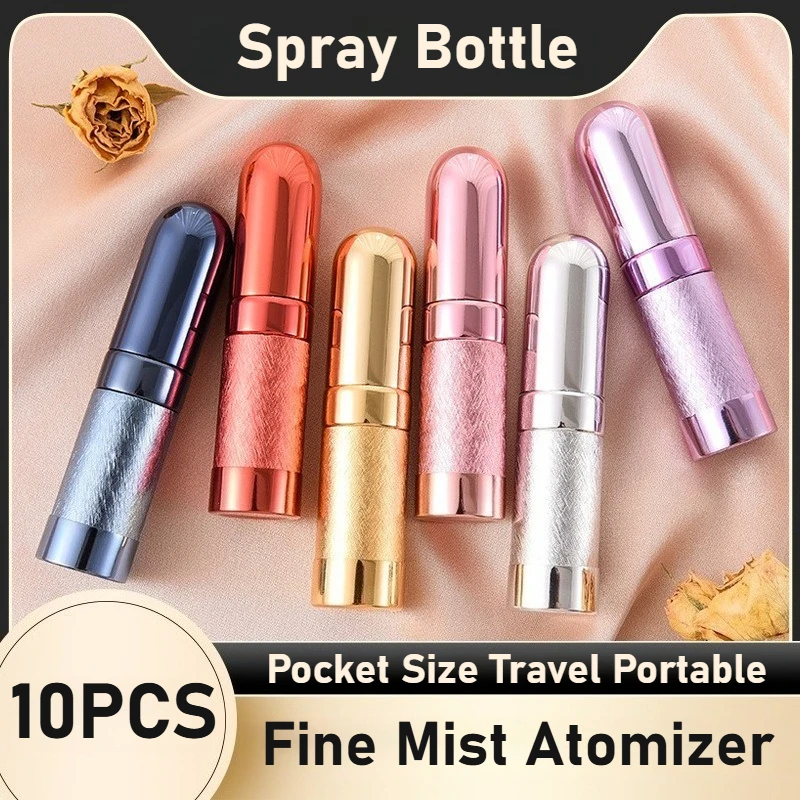 10PCS Mini Pocket Size Perfume Atomizer Reusable Alcohol Spray Bottle Durable Mental Glass Material Leakproof Cosmetic Dispenser
10PCS Mini Pocket Size Perfume Atomizer Reusable Alcohol Spray Bottle Durable Mental Glass Material Leakproof Cosmetic Dispenser