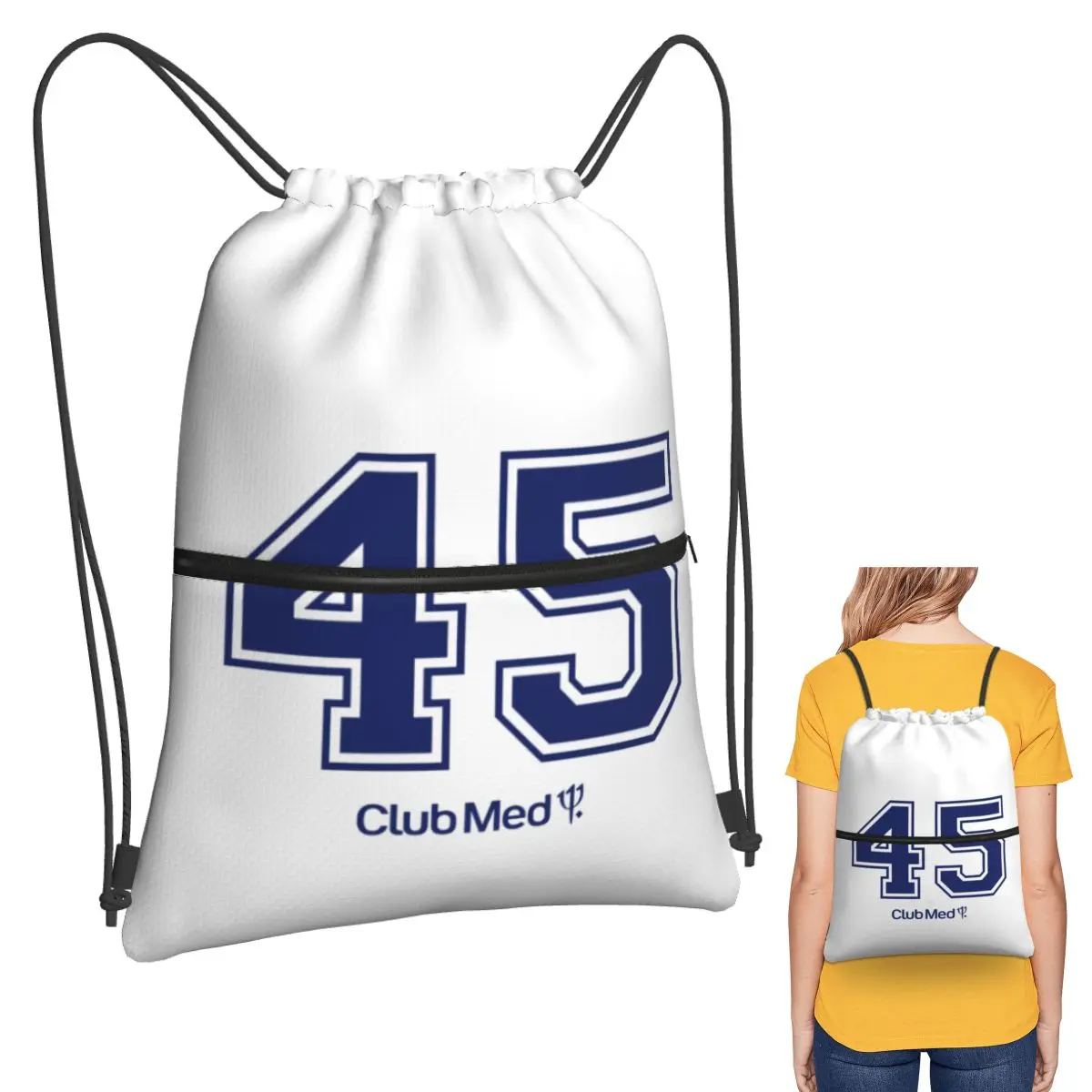 Number 45 Club Med Backpacks Casual Drawstring Bundle Pocket Storage Bag Book Bags for Man Woman School
Number 45 Club Med Backpacks Casual Drawstring Bundle Pocket Storage Bag Book Bags for Man Woman School
