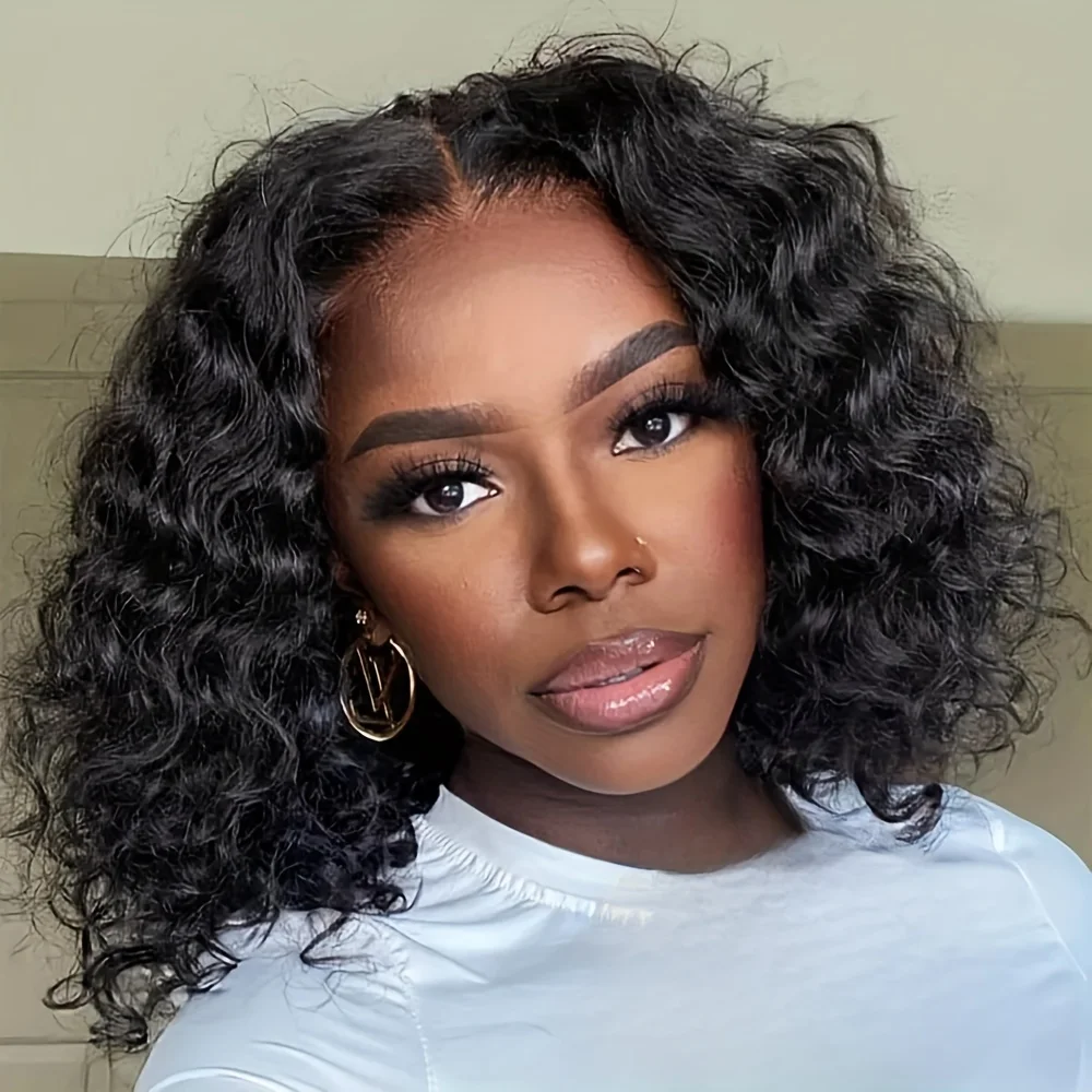 Short Deep Curly Wigs Middle Part Wig Afro Curly Wig Heat Resistant Fiber Synthetic Full Wigs for Women
Short Deep Curly Wigs Middle Part Wig Afro Curly Wig Heat Resistant Fiber Synthetic Full Wigs for Women