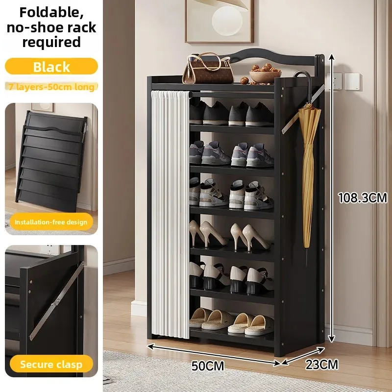 Firm Folding one pull free installation shoe rack household multi-layer dust shoe cabinet shoe rack household goods
Firm Folding one pull free installation shoe rack household multi-layer dust shoe cabinet shoe rack household goods