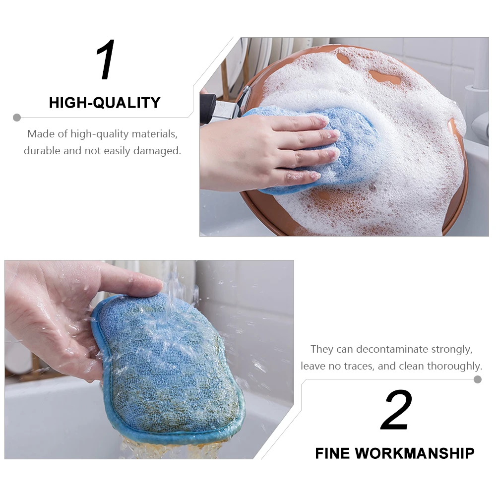 Dishwashing Sponge Pad Cleaning Cloth Kitchen Scrub Reusable Strong Decontaminate Thorough Clean Glassware Tableware
Dishwashing Sponge Pad Cleaning Cloth Kitchen Scrub Reusable Strong Decontaminate Thorough Clean Glassware Tableware