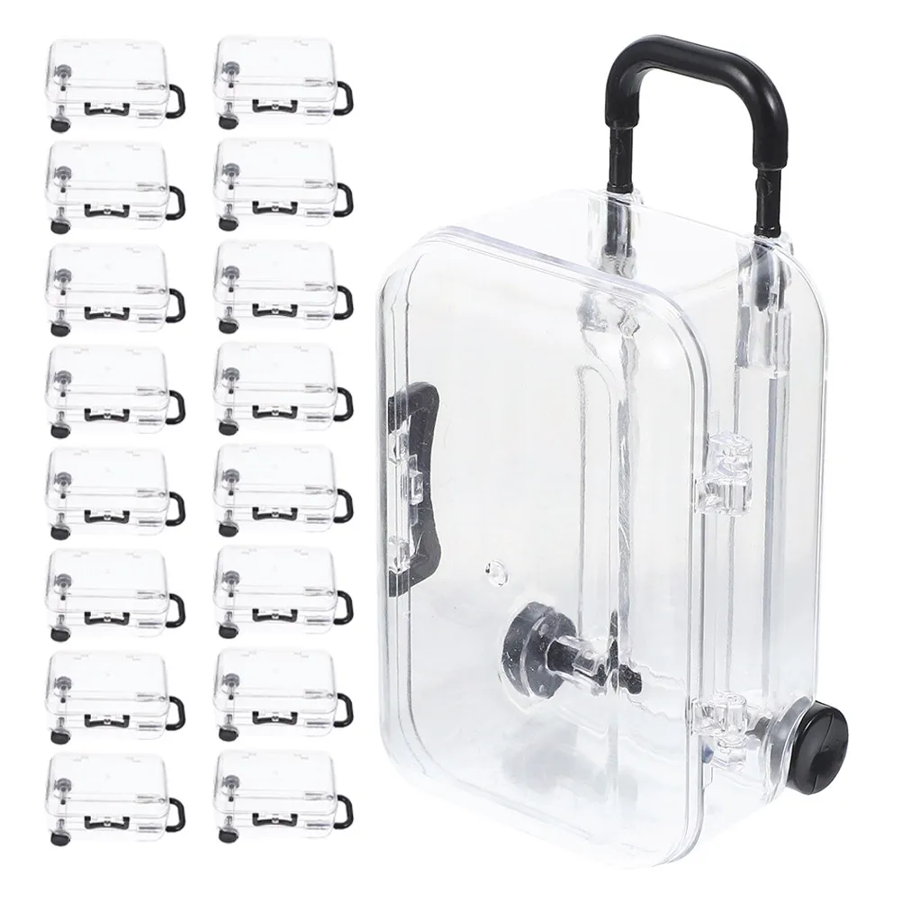24Pcs Mini Suitcase Candy Box Transparent Plastic Wedding Party Favor Box Small Travel Luggage Storage for Sweets Jewelry
24Pcs Mini Suitcase Candy Box Transparent Plastic Wedding Party Favor Box Small Travel Luggage Storage for Sweets Jewelry