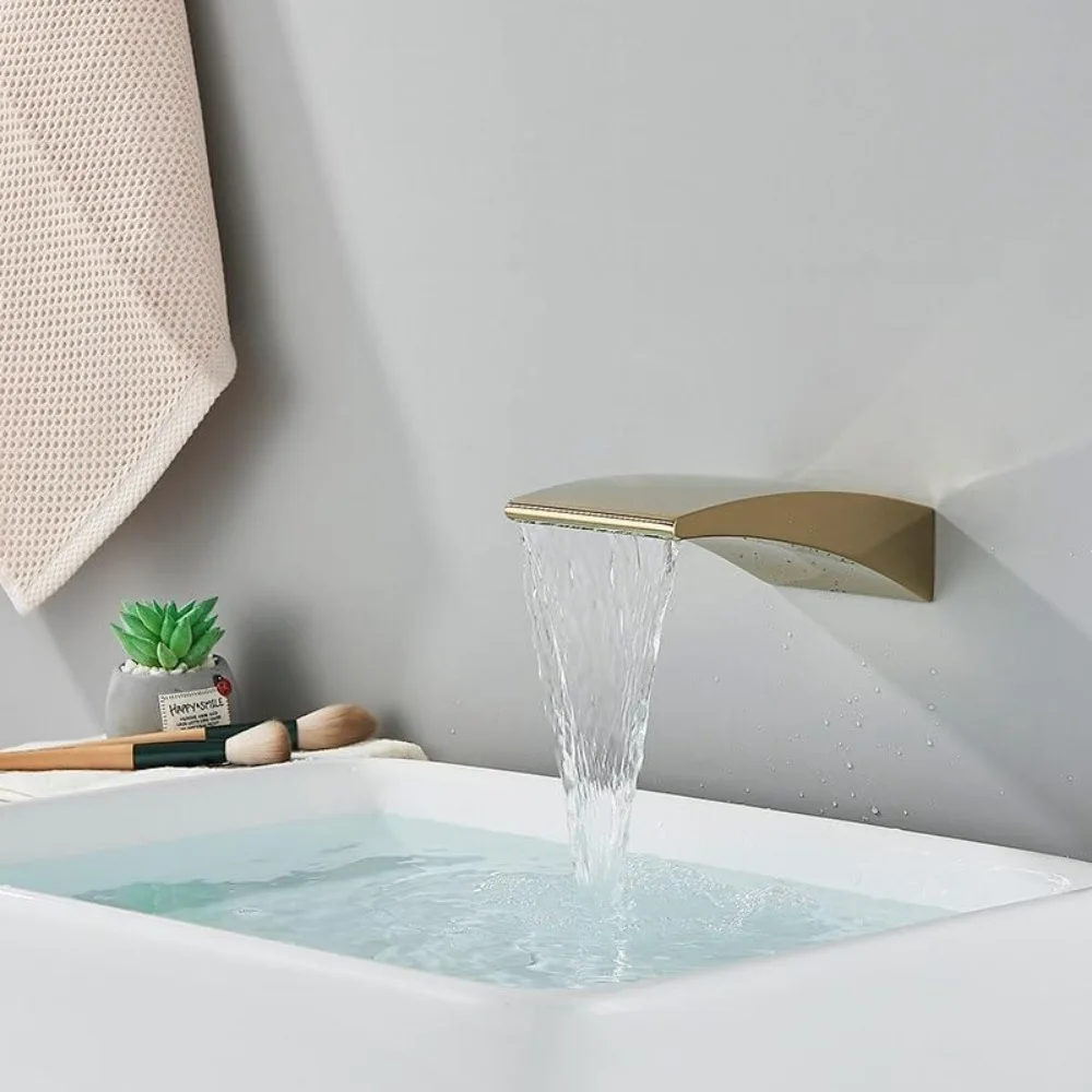 Латунный смеситель для раковины с настенным изливом-водопадом, смесители для ванной комнаты с одним отверстием
Латунный смеситель для раковины с настенным изливом-водопадом, смесители для ванной комнаты с одним отверстием