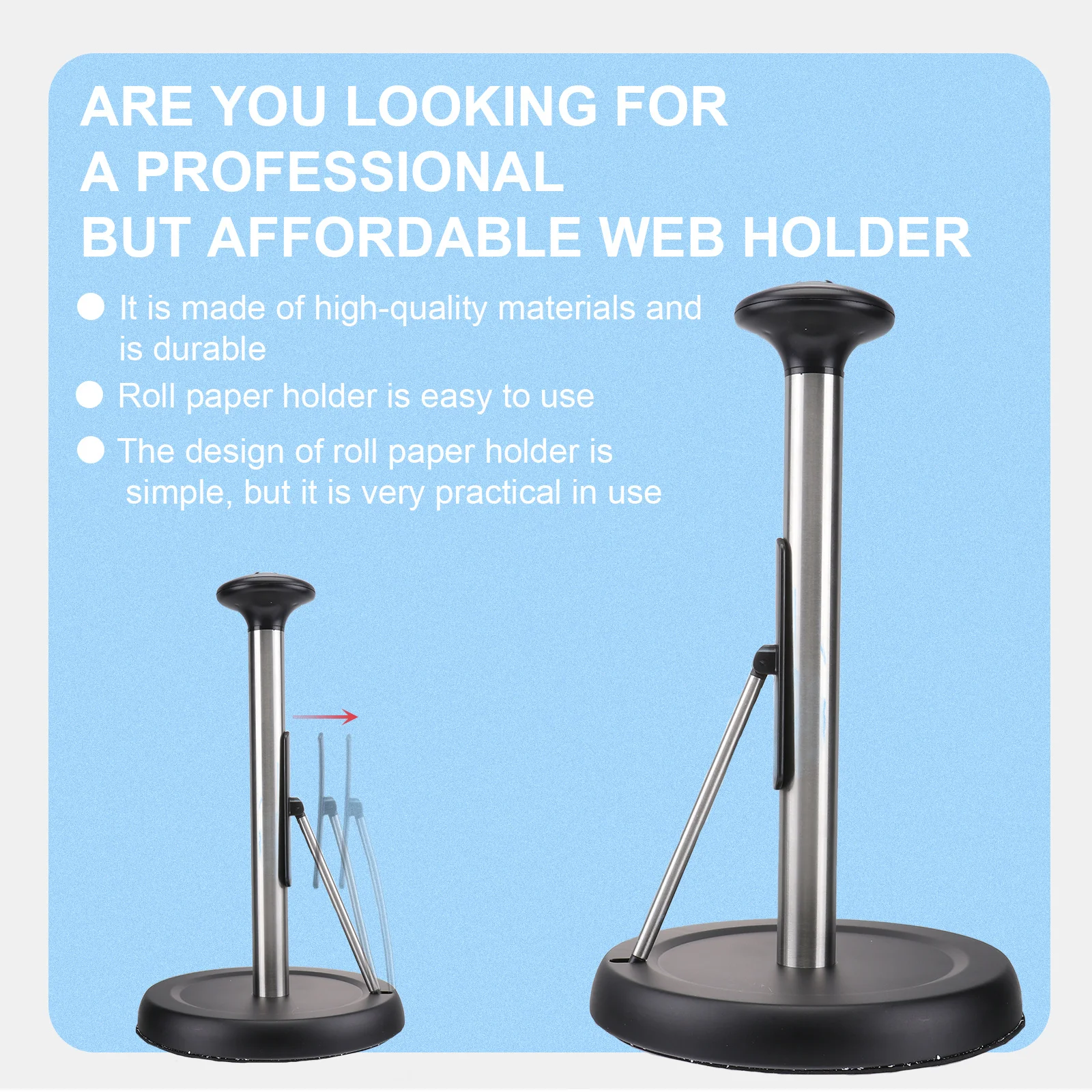 1Pcs Black Roll Paper Holder Heavy Duty Tissue Stand for Home Kitchen Bathroom Space Saving Tissue Organizer Stylish Napkin
1Pcs Black Roll Paper Holder Heavy Duty Tissue Stand for Home Kitchen Bathroom Space Saving Tissue Organizer Stylish Napkin