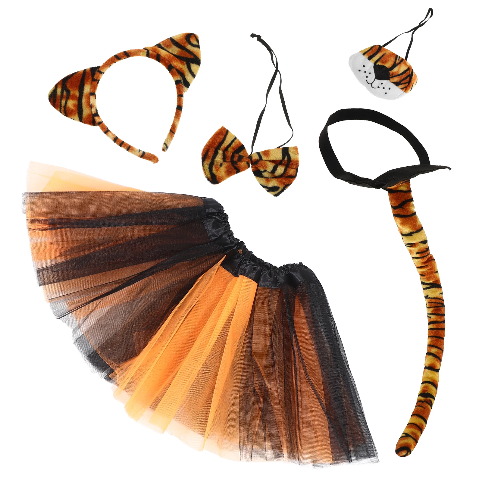 Tiger Set Animal Ears Headband Nose Tail Tulle Skirt Halloween Carnival Party Zoo Theme Toddler Girls Costume Includes Tutu Fun
Tiger Set Animal Ears Headband Nose Tail Tulle Skirt Halloween Carnival Party Zoo Theme Toddler Girls Costume Includes Tutu Fun