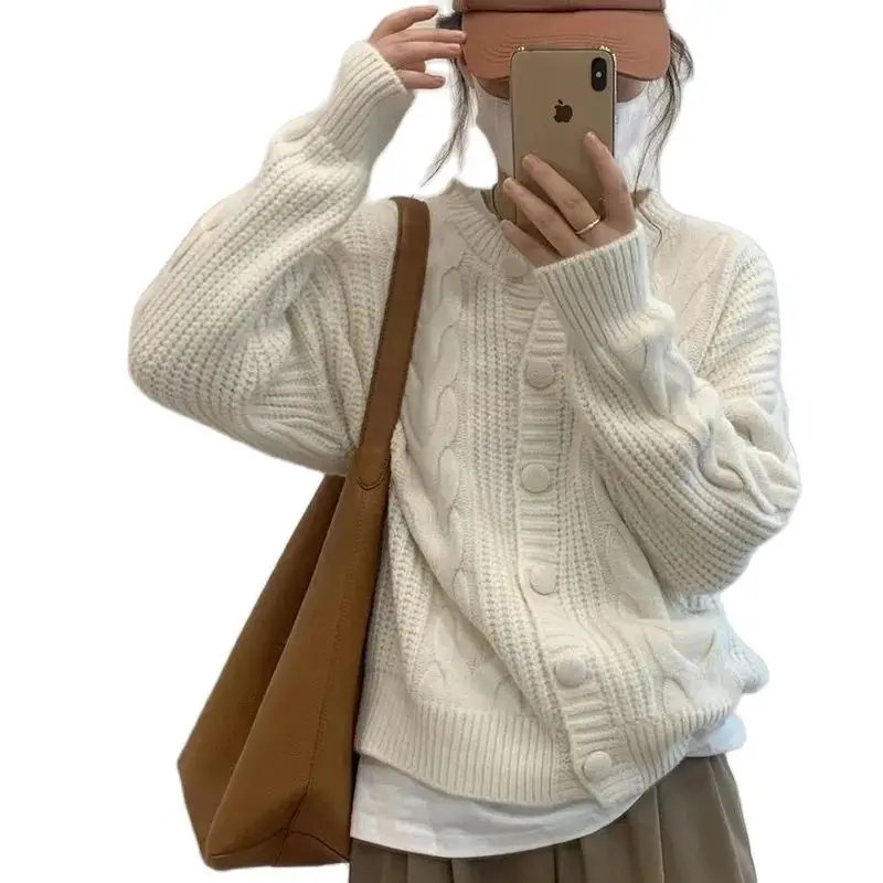Knitted Cardigan Sweater Women's Knitwear Coat Korean Version Spring Autumn Jacket Female Casual Outerwear Tops All Match
Knitted Cardigan Sweater Women's Knitwear Coat Korean Version Spring Autumn Jacket Female Casual Outerwear Tops All Match