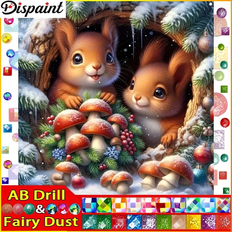 Dispaint Fairy Dust AB квадратная/круглая дрель 5D DIY алмазная живопись "белка гриб" вышивка крестиком полный горный хрусталь
Dispaint Fairy Dust AB квадратная/круглая дрель 5D DIY алмазная живопись "белка гриб" вышивка крестиком полный горный хрусталь