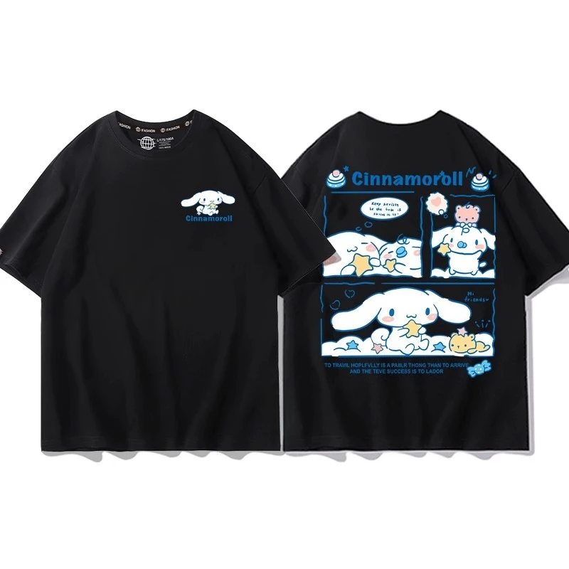 Sanrio Cartoon collaboration 100% pure cotton T-shirt short-sleeved Yuguidog boys and girls' clothing breathable summer
Sanrio Cartoon collaboration 100% pure cotton T-shirt short-sleeved Yuguidog boys and girls' clothing breathable summer