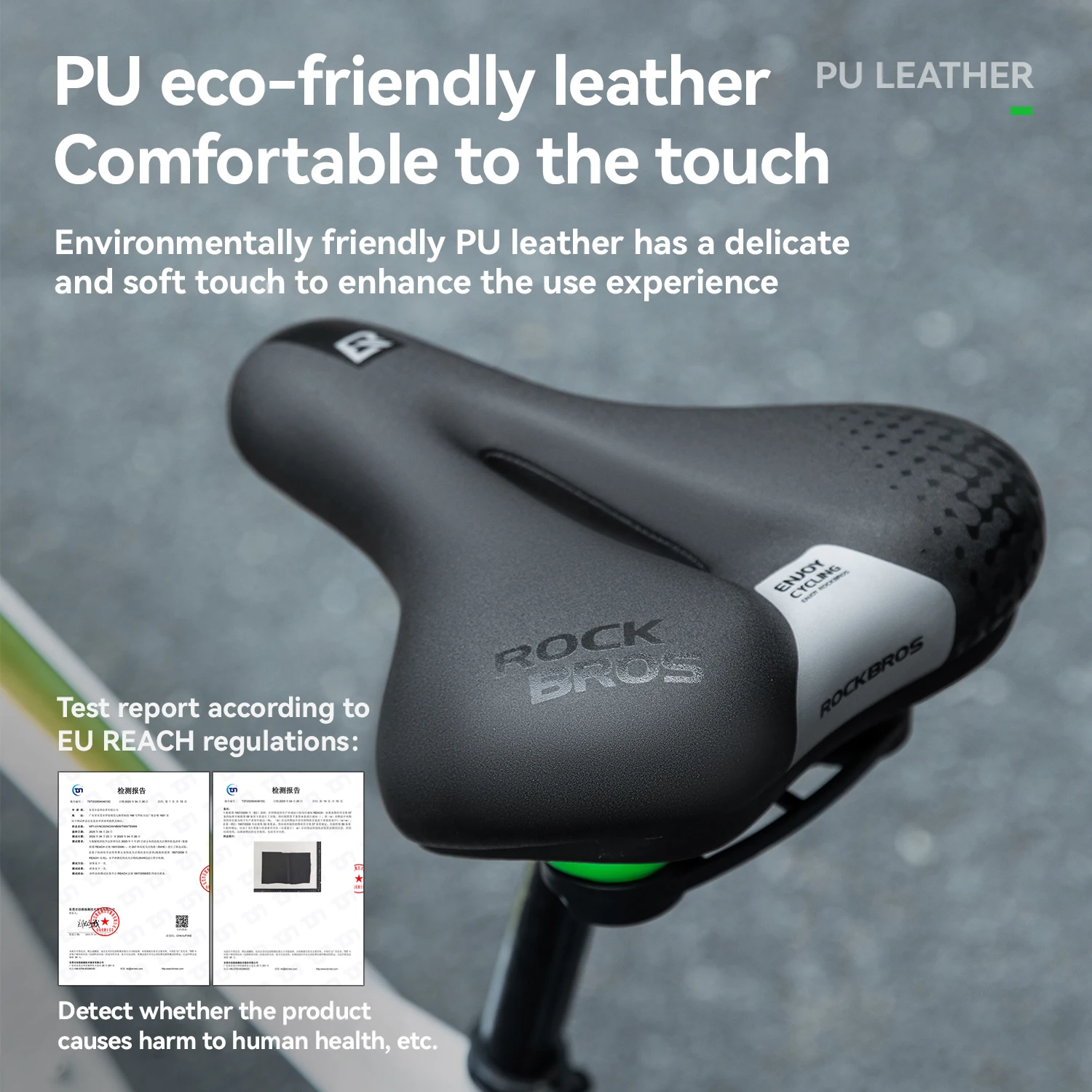 ROCKBROS Bicycle Saddle Comfortable Shock-Absorbing Cushion Sports comfortable Bike Saddle Hollow Breathable PU Leather Cushion
ROCKBROS Bicycle Saddle Comfortable Shock-Absorbing Cushion Sports comfortable Bike Saddle Hollow Breathable PU Leather Cushion