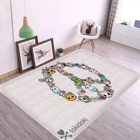 Japan Tokidoki Anime Entrance Door Mat Washable Non-Slip Living Room Sofa Chairs Area Mat Kitchen Welcome Doormat