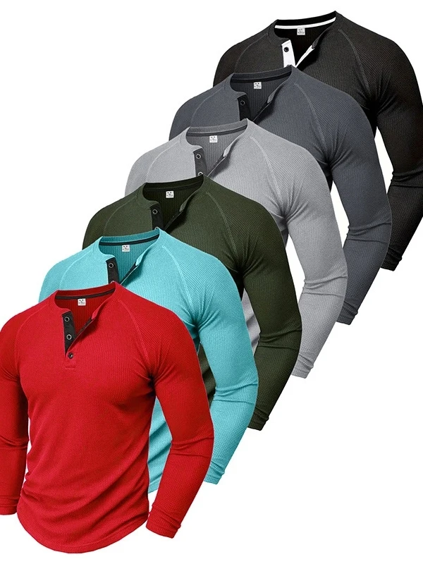 Men's Long Sve Pullover Casual Versatile T-irt Comfortable Breathable Stand Fit Button up f Open Collar Regular Le...
Men's Long Sve Pullover Casual Versatile T-irt Comfortable Breathable Stand Fit Button up f Open Collar Regular Le...