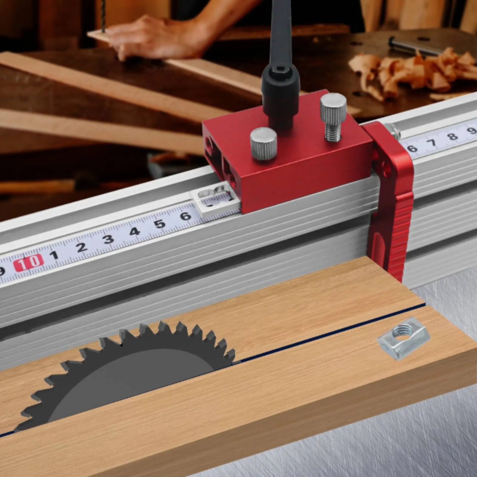 Adjustable Fence Stop Accurate Positioning Woodworking Stop Block Table Saw Fence Limiter Precise Measurement for Carpenters
Adjustable Fence Stop Accurate Positioning Woodworking Stop Block Table Saw Fence Limiter Precise Measurement for Carpenters