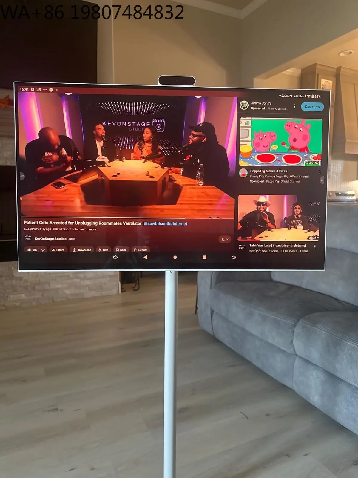 32 Inch Portable 4K Android 14 Smart TV, 10000mAh Battery Touchscreen External , Live Streaming 8GB RAM 128GB Storage
32 Inch Portable 4K Android 14 Smart TV, 10000mAh Battery Touchscreen External , Live Streaming 8GB RAM 128GB Storage