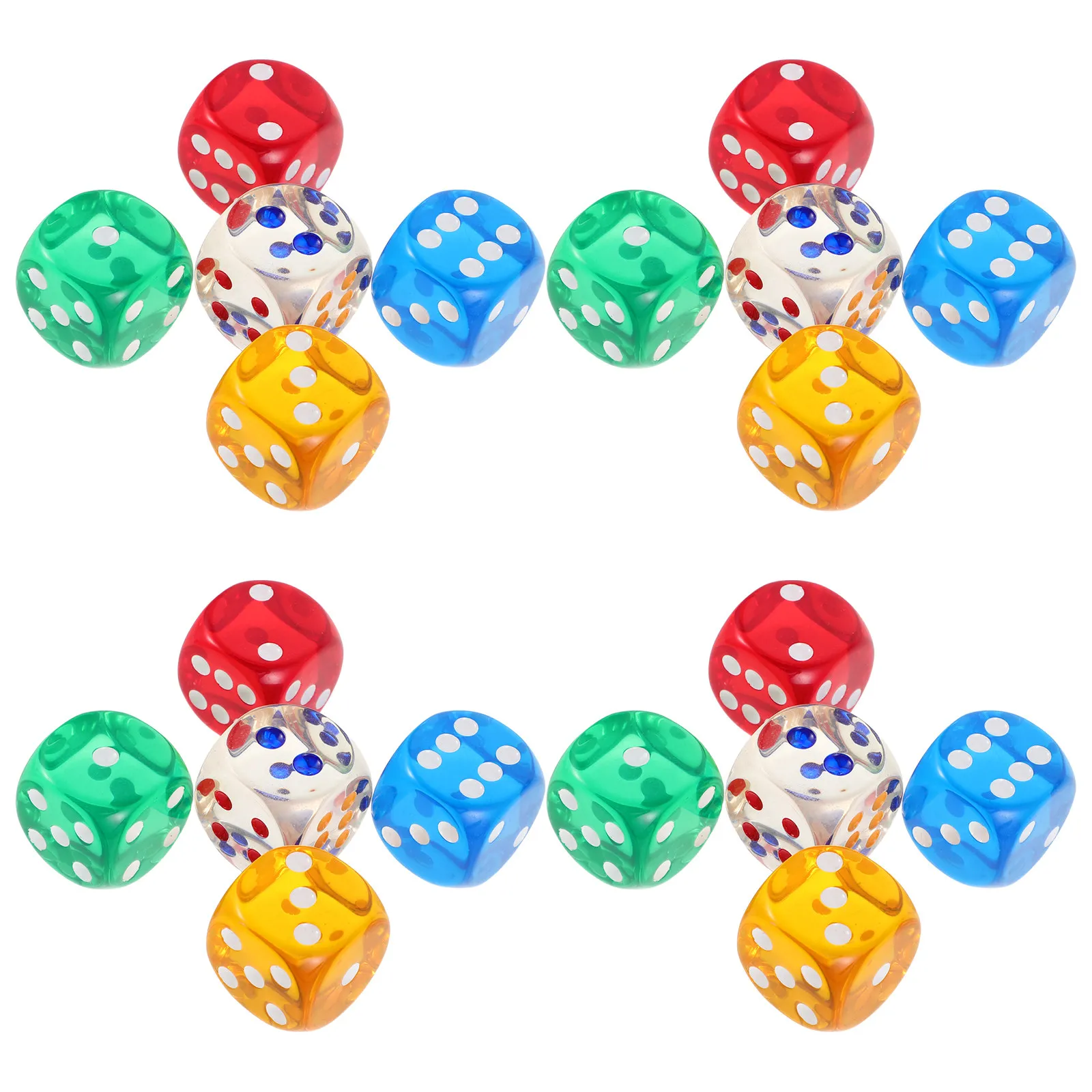 20 Pcs 6 Sided for Classroom Teaching Colored Game Bulk Dices Board Games Acrylic Cube Blocks Accessories
20 Pcs 6 Sided for Classroom Teaching Colored Game Bulk Dices Board Games Acrylic Cube Blocks Accessories