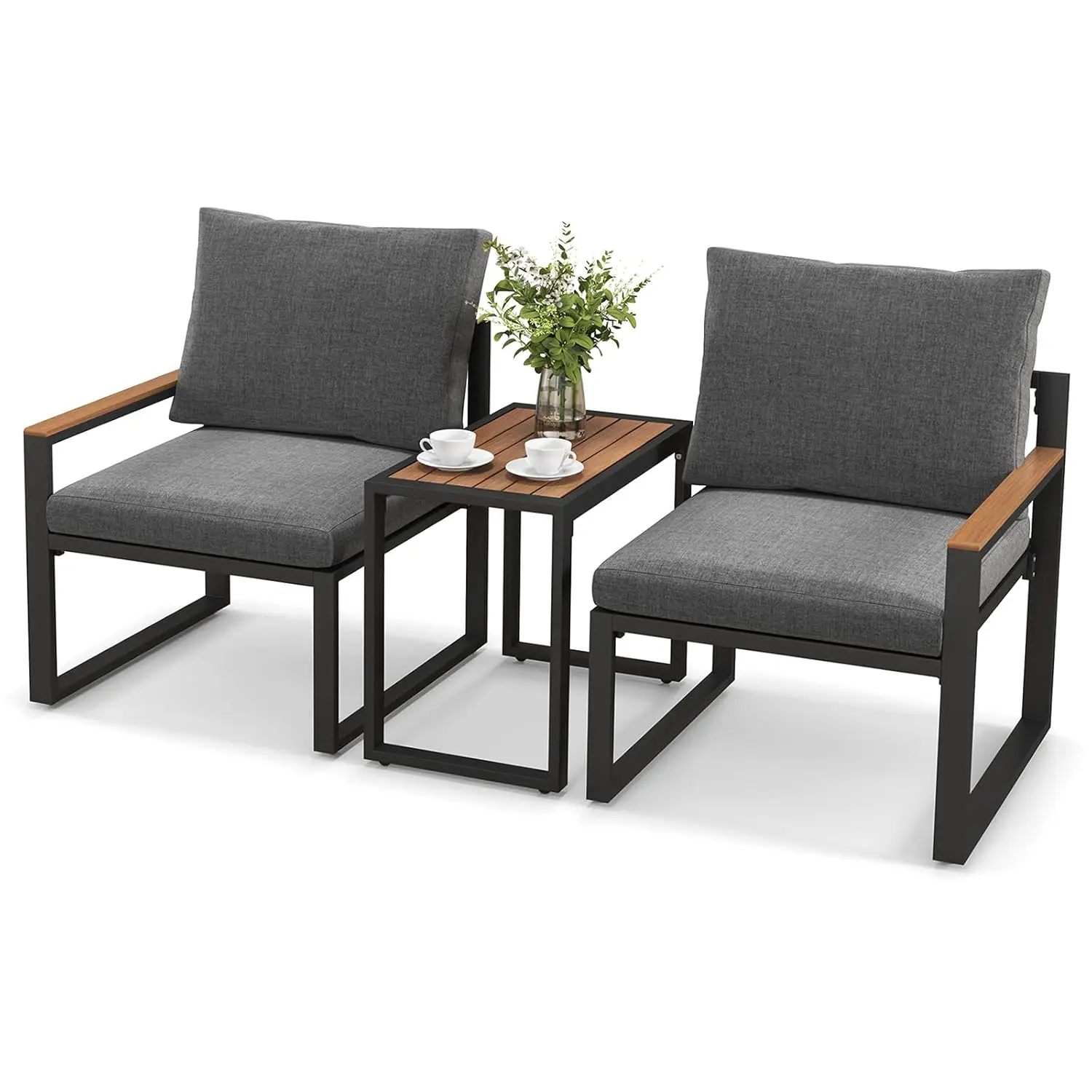 3pc Aluminum Patio Set Weatherproof Outdoor Conversation Cushions Backyard Poolside Porch Balcony, Custom
3pc Aluminum Patio Set Weatherproof Outdoor Conversation Cushions Backyard Poolside Porch Balcony, Custom