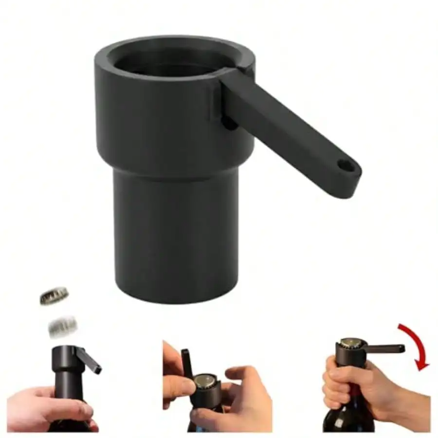 Pop The Top: The Bottle Opener Funny Beer Cap Launcher Shooter Portable Push Down Pop Remover Ergonomic Lever Design One Hand Operation Beer Opener Kitchen Party Gadget Gift For Men 1pc
Pop The Top: The Bottle Opener Funny Beer Cap Launcher Shooter Portable Push Down Pop Remover Ergonomic Lever Design One Hand Operation Beer Opener Kitchen Party Gadget Gift For Men 1pc