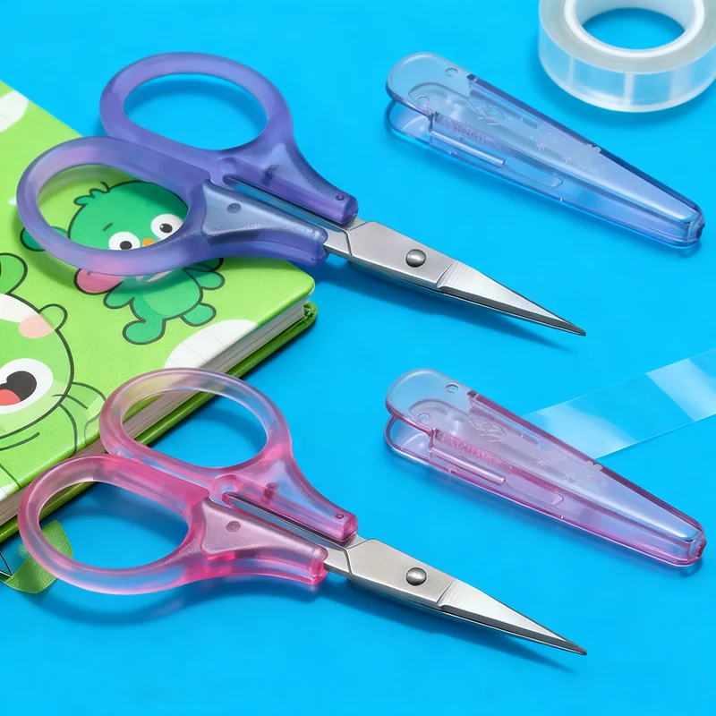 Compact Stainless Steel Craft Scissors 1pc Sharp Blades with Protective Cap TSA Approved for Travel Stationery Office Home Use
Compact Stainless Steel Craft Scissors 1pc Sharp Blades with Protective Cap TSA Approved for Travel Stationery Office Home Use