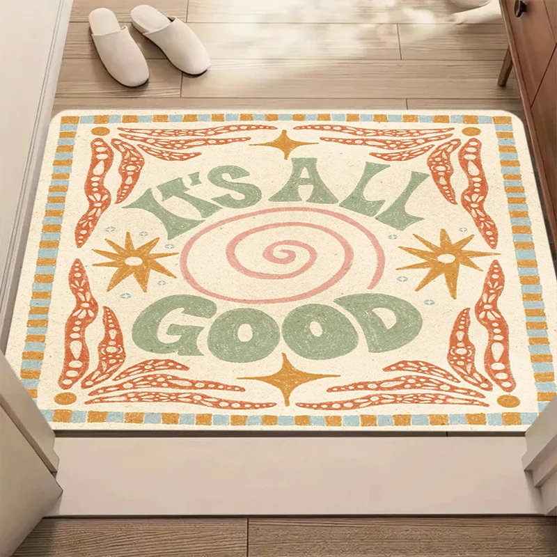 Fresh Floral Printed Carpet It's All Good Inspirational Quotes Decorate Door Mats Farmhouse Living Room Bedroom Entrance Carpet
Fresh Floral Printed Carpet It's All Good Inspirational Quotes Decorate Door Mats Farmhouse Living Room Bedroom Entrance Carpet